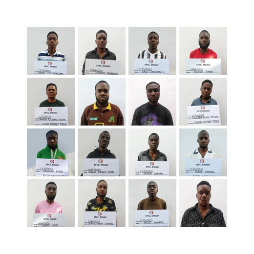 Court Convicts 16 Internet Fraudsters in Enugu