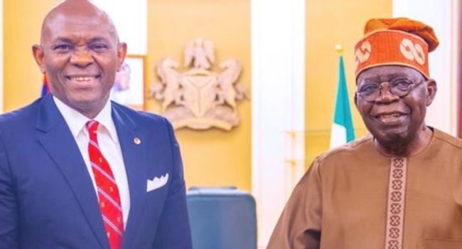 Elumelu Visits Tinubu, Says Private Sector Encouraged With President’s ‘Bold Decisions
